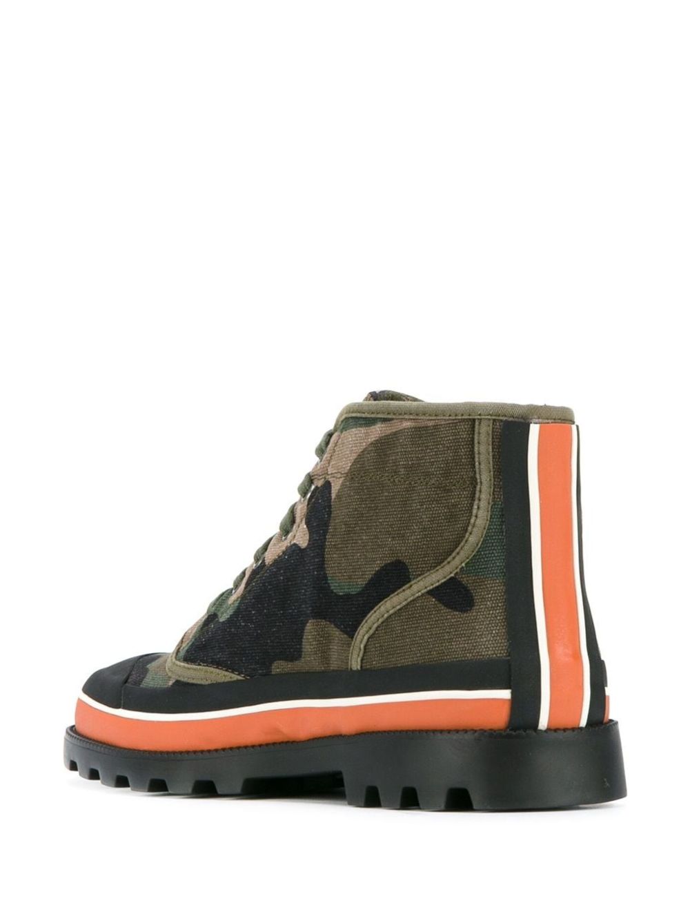 Valentino Garavani camouflage-print boots Groen