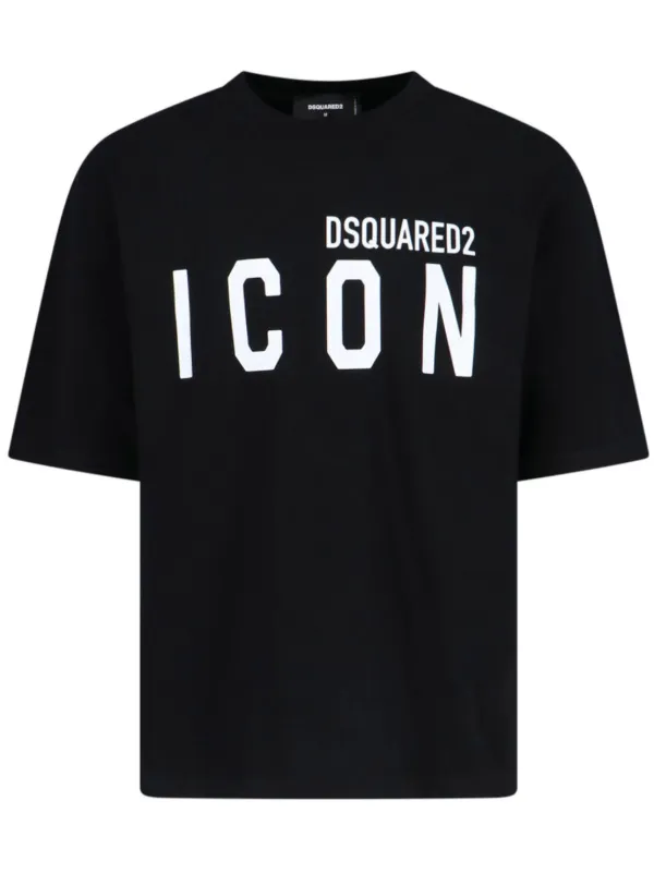 Tシャツ・カットソー D SQUARED2 'Icon' t-shirt DSQUARED2 Icon T-shirt | Black | FARFETCH