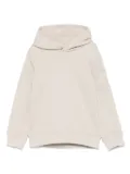 Calvin Klein Kids raised-logo hoodie - Neutrals