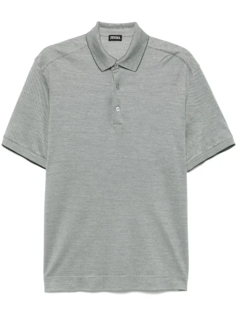Zegna playera tipo polo de piqué