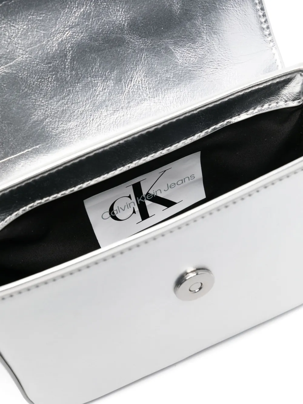 Calvin Klein Kids Crossbodytas met logo Zilver