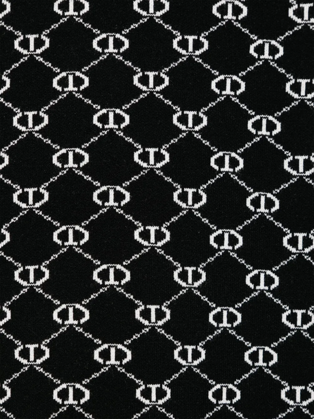 TWINSET Kids Jurk met intarsia logo Zwart