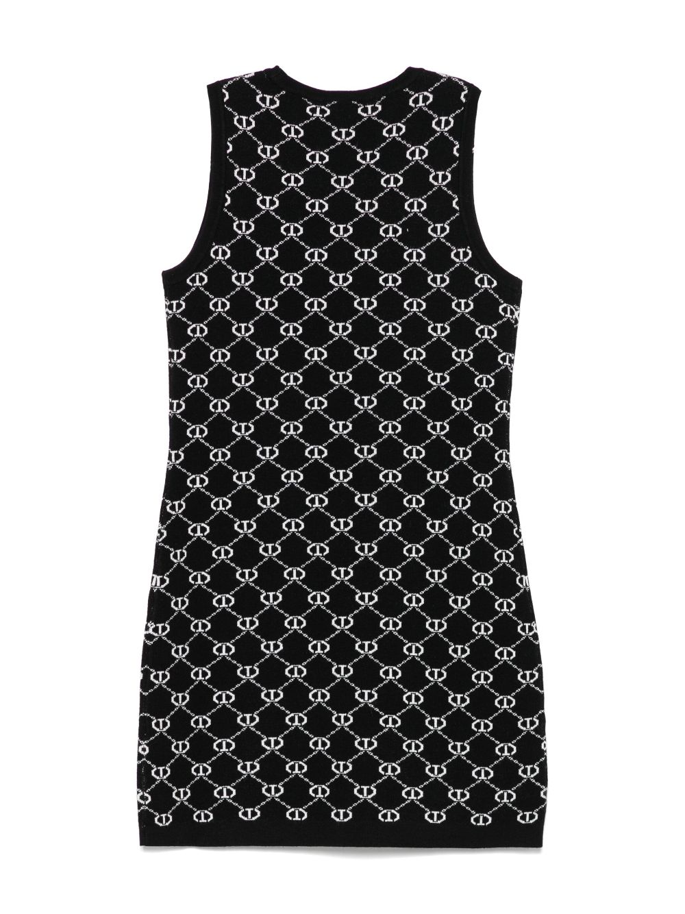 TWINSET Kids logo-intarsia dress - Black