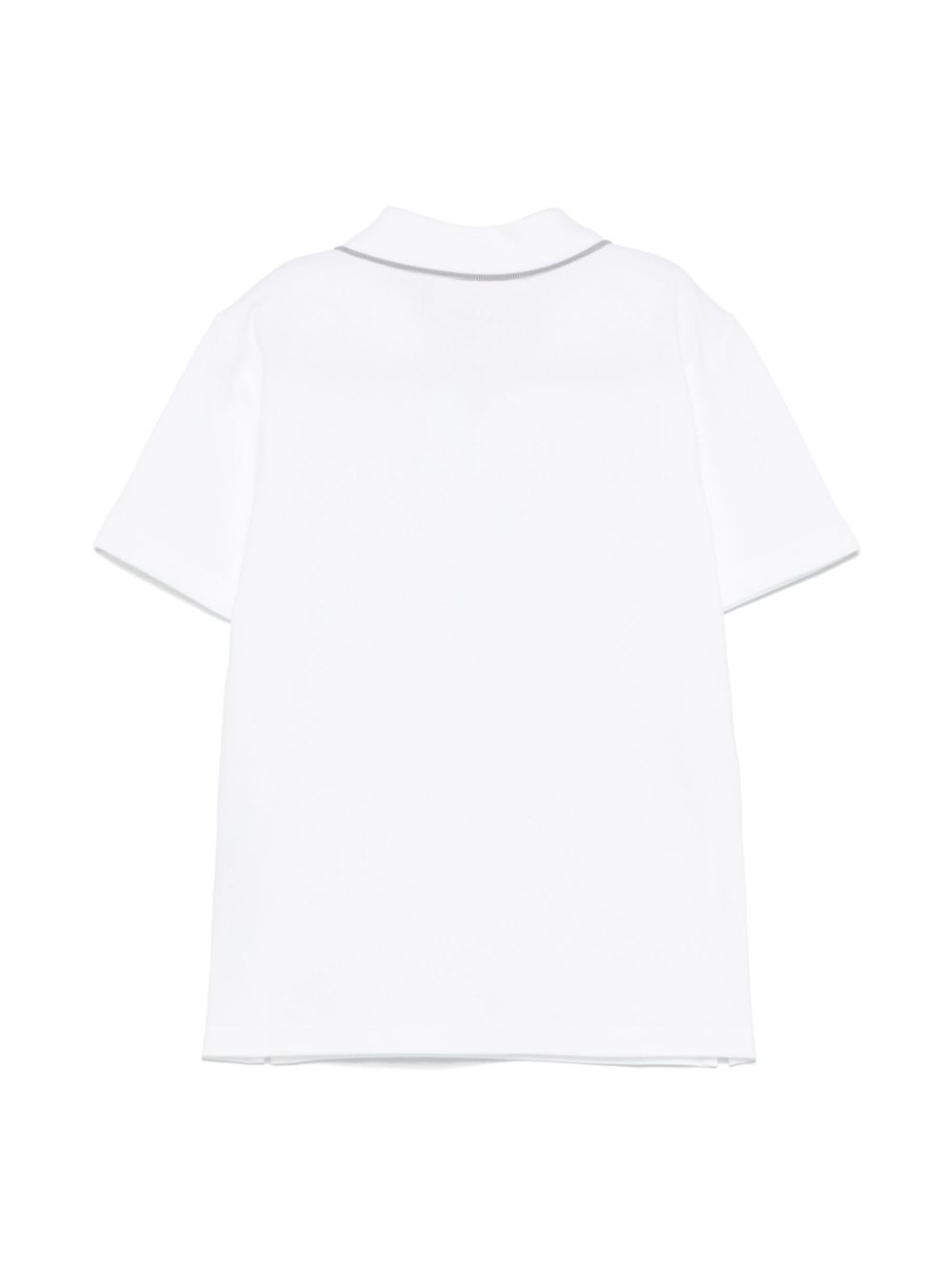 Calvin Klein Kids Poloshirt met geborduurd logo - Wit