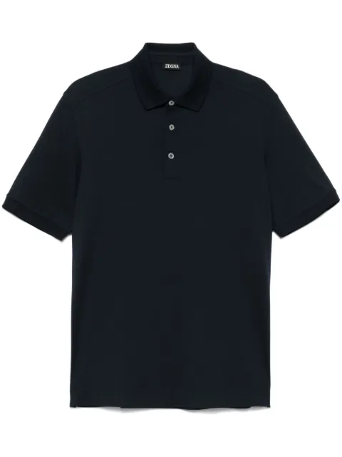 Zegna piqué polo shirt