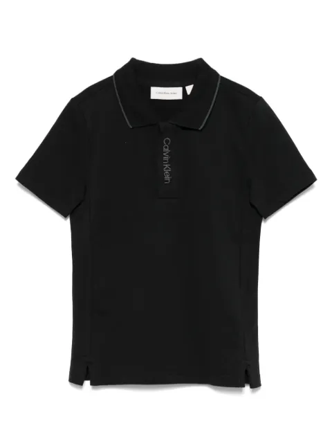 Calvin Klein Kids Camisa polo com logo bordado