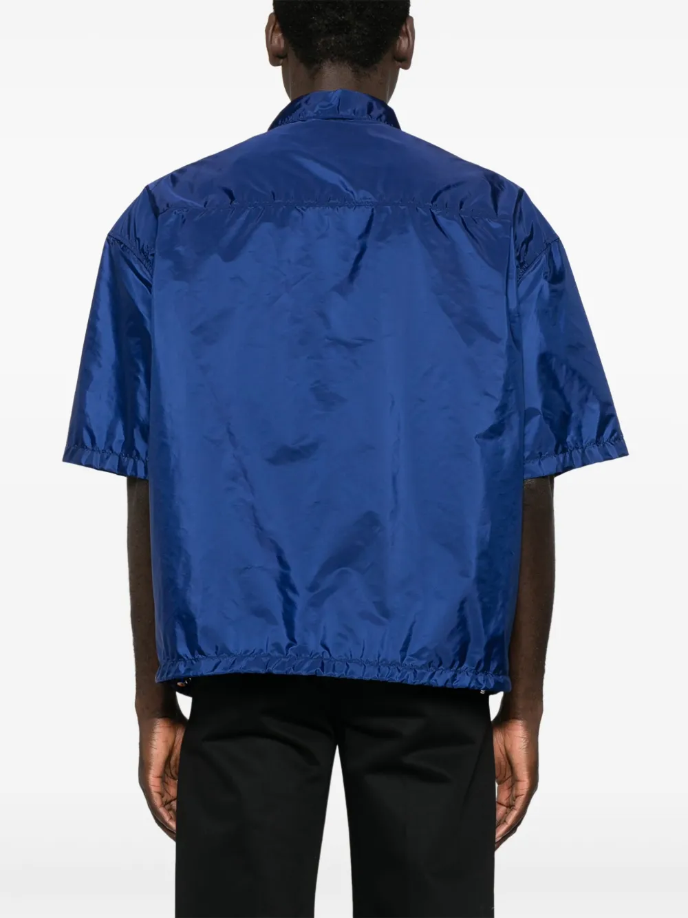 Prada Shirtjack met logo Blauw