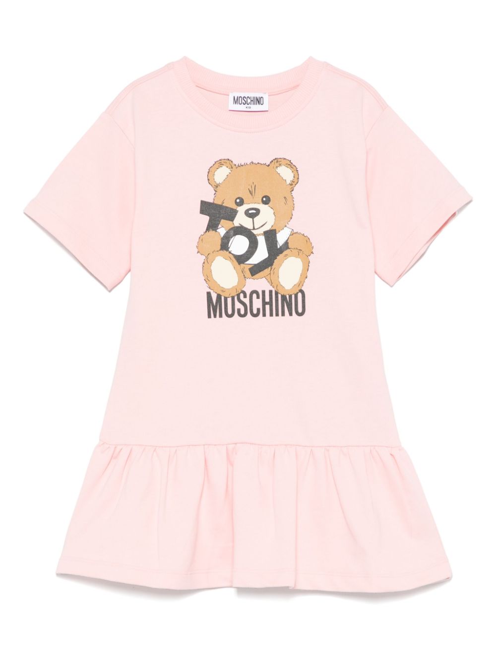 Moschino Kids Teddy Bear-print dress Roze