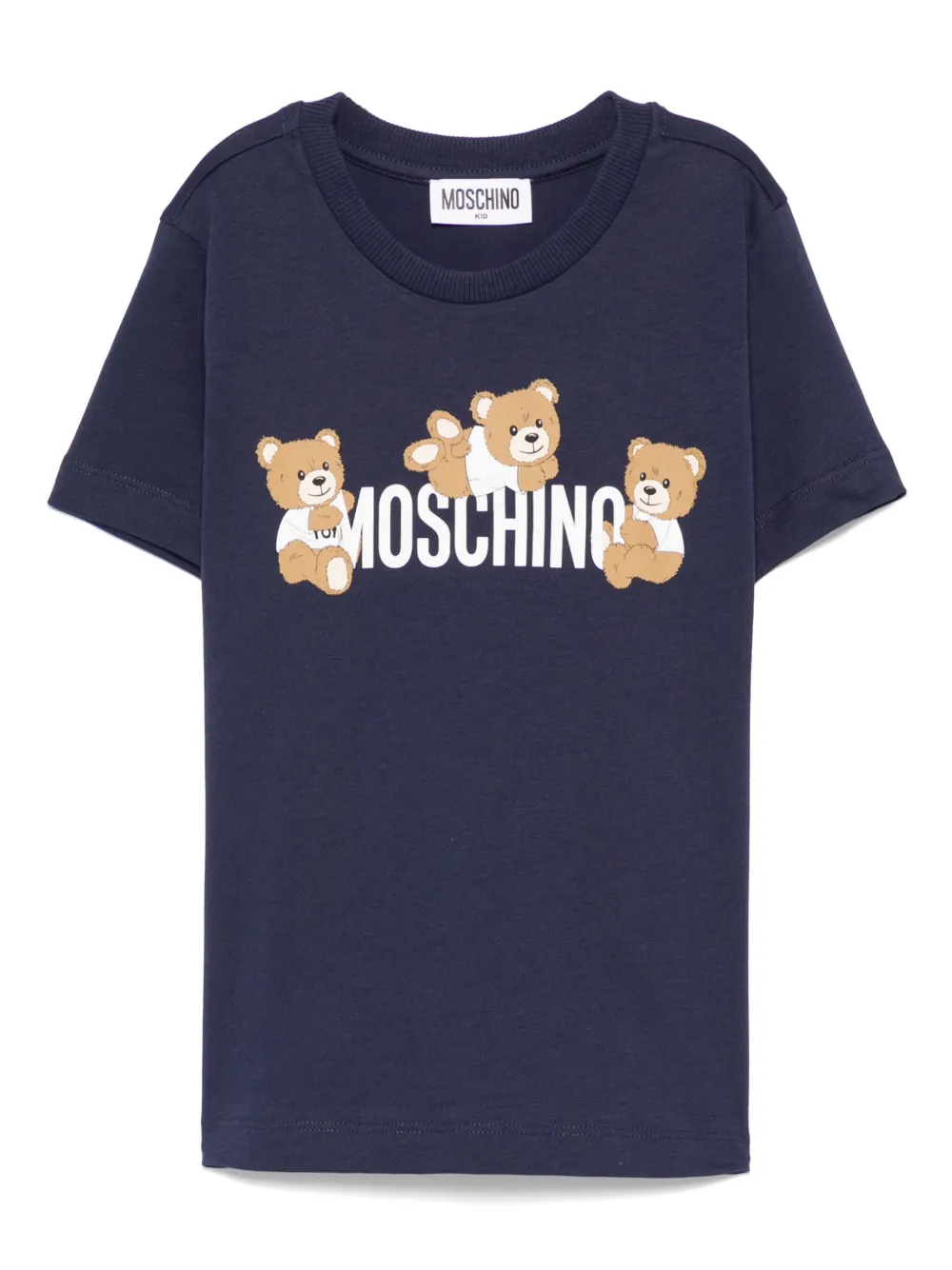 Moschino Kids Teddy Bear-motif T-shirt | Blue | Image 1