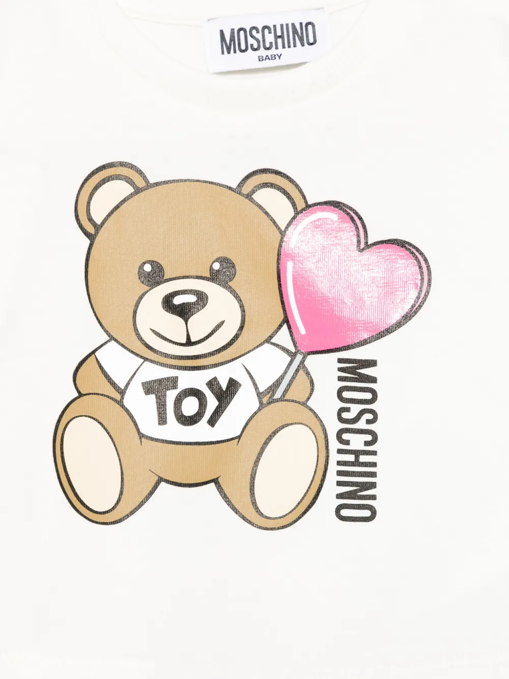 Moschino Kids T-shirt met teddybeerprint Wit
