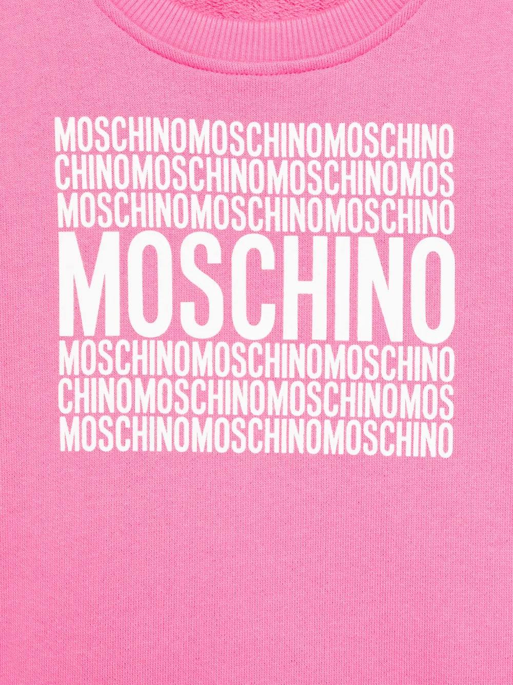 Moschino Kids Sweater met logoprint Roze