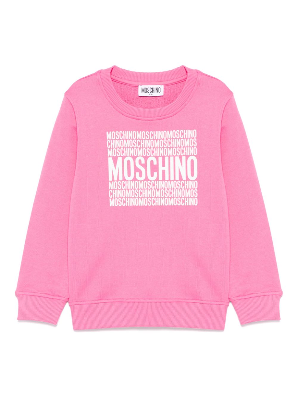 Moschino Kids logo-print sweatshirt Roze