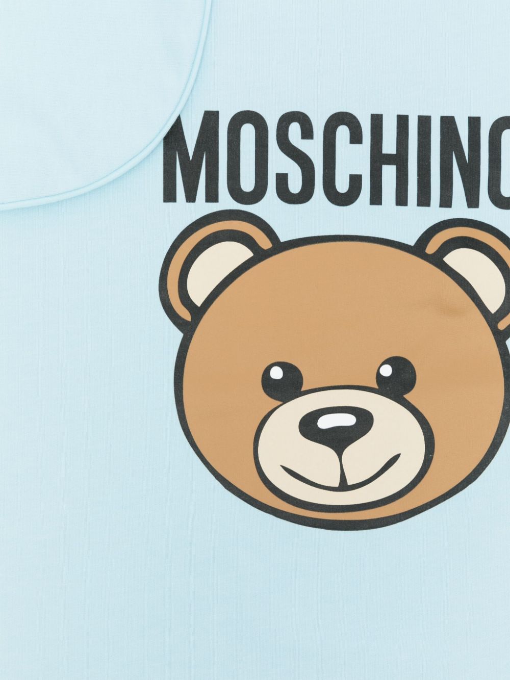 Moschino Kids teddy bear-print blanket - Blauw