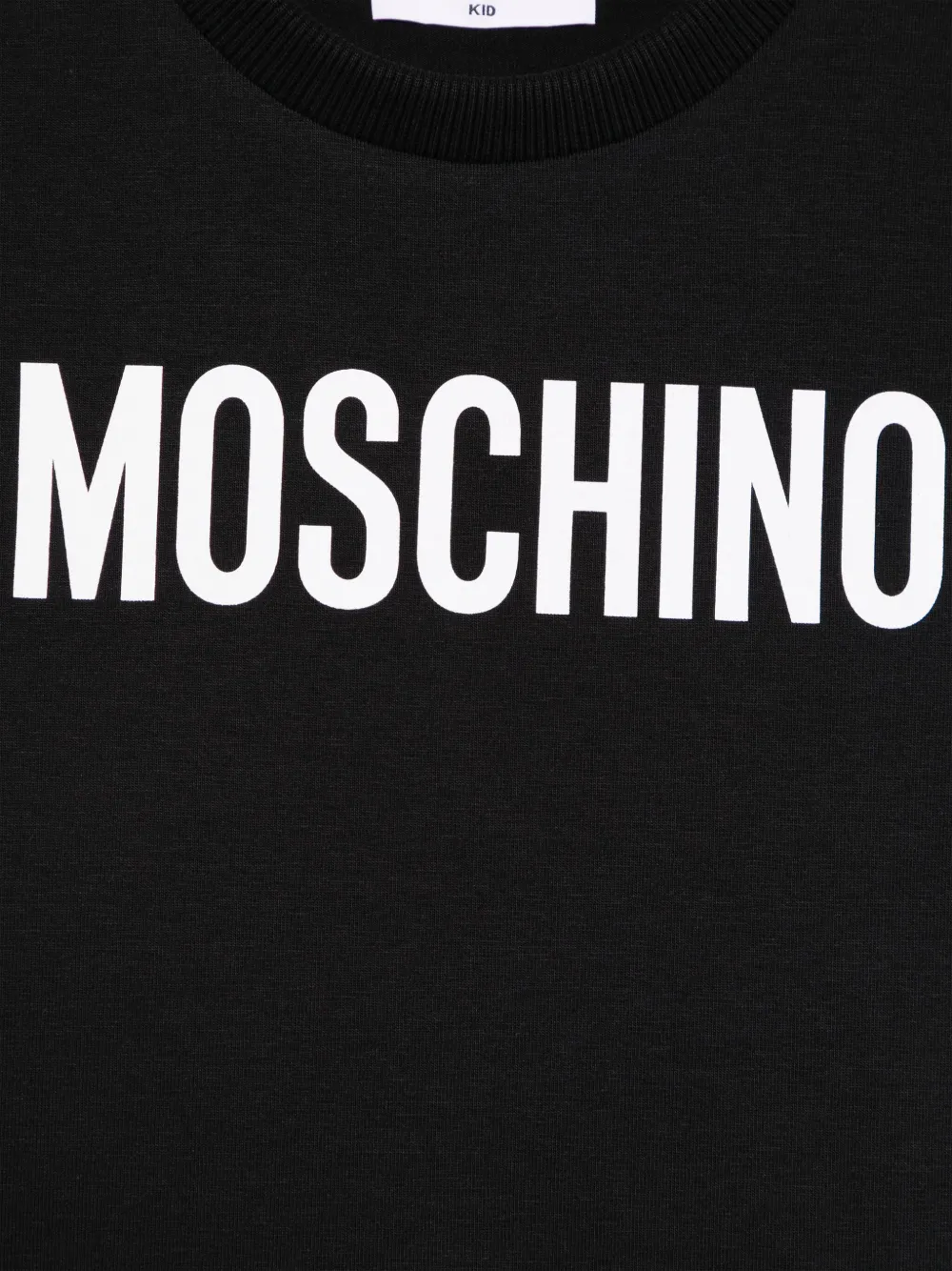 Moschino Kids T-shirt met logoprint Zwart