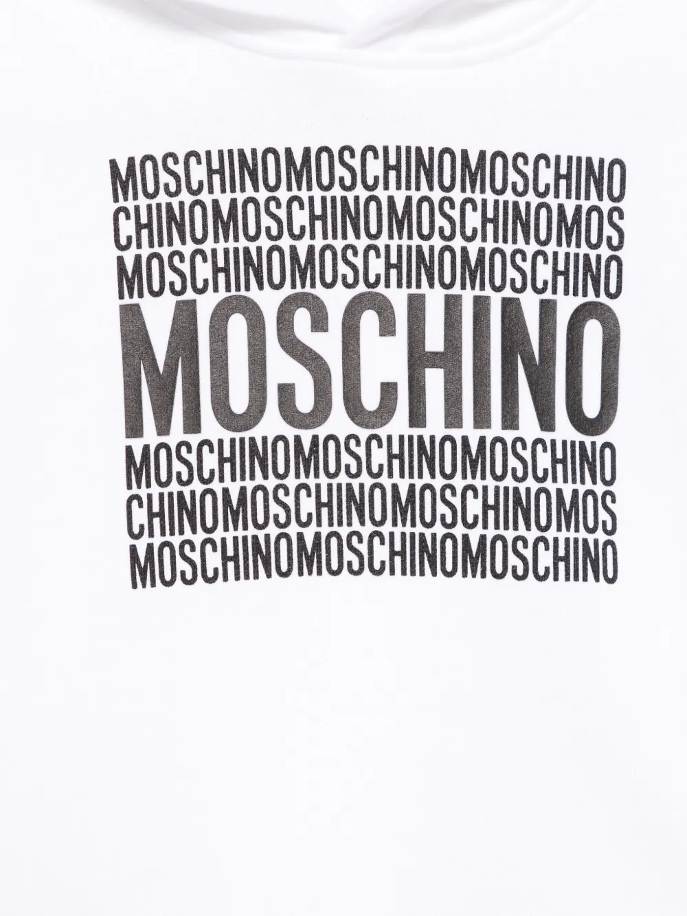 Moschino Kids Hoodie met logoprint Wit