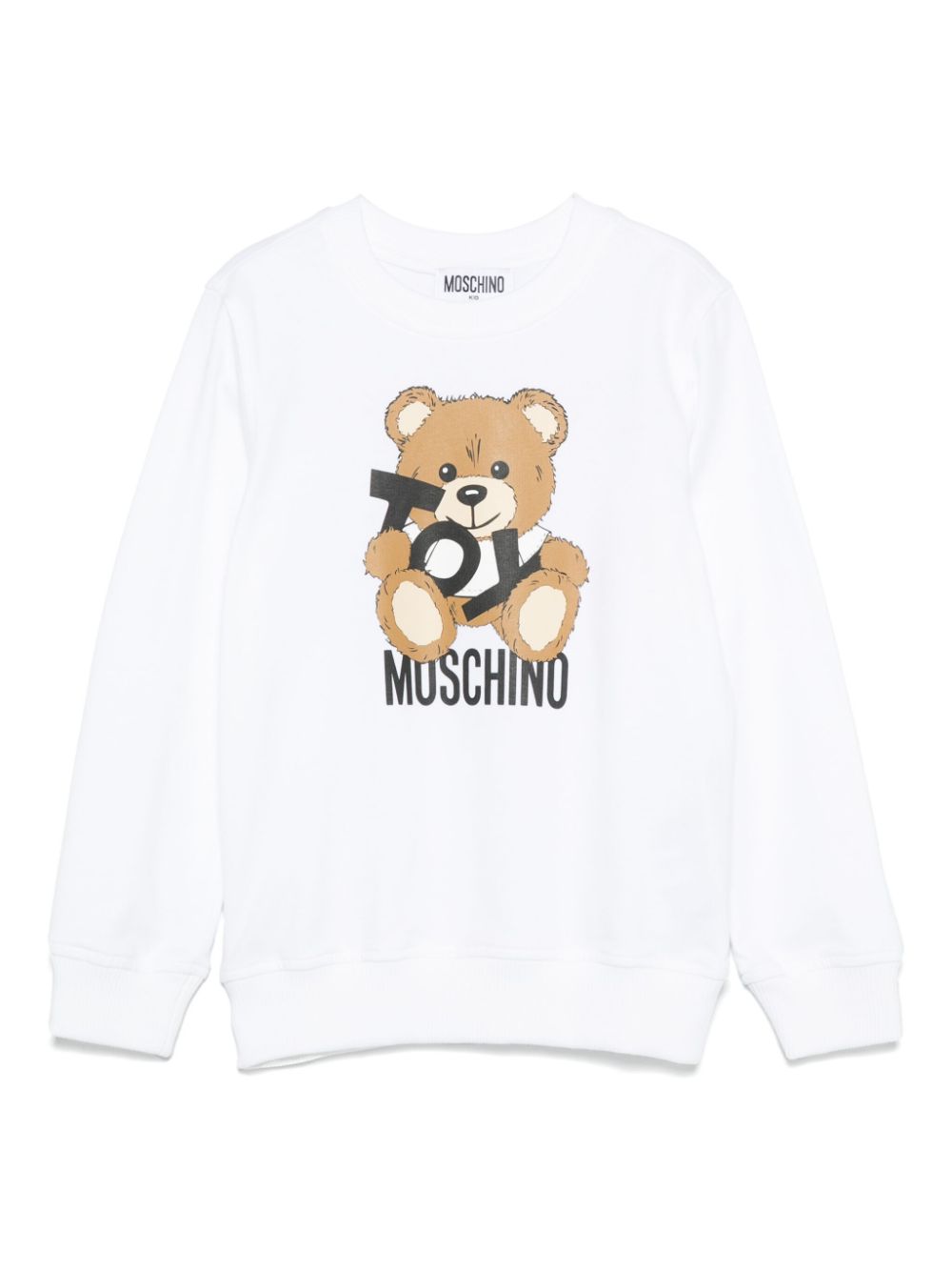 Moschino Kids Teddy Bear-motif sweatshirt Wit