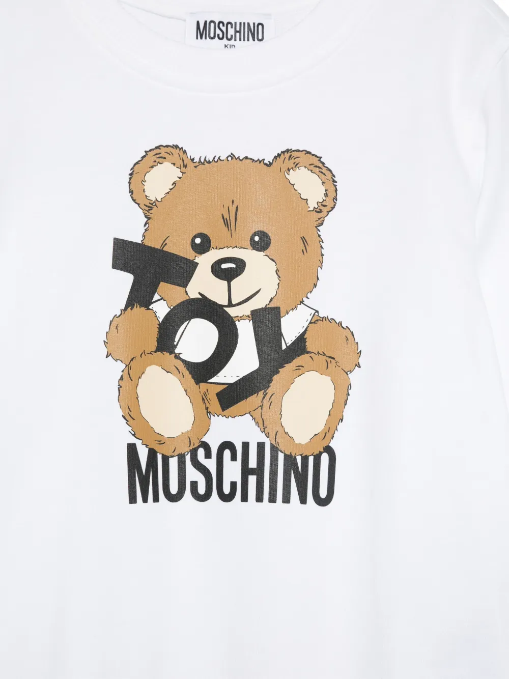 Moschino Kids Sweater met teddybeer-patroon Wit