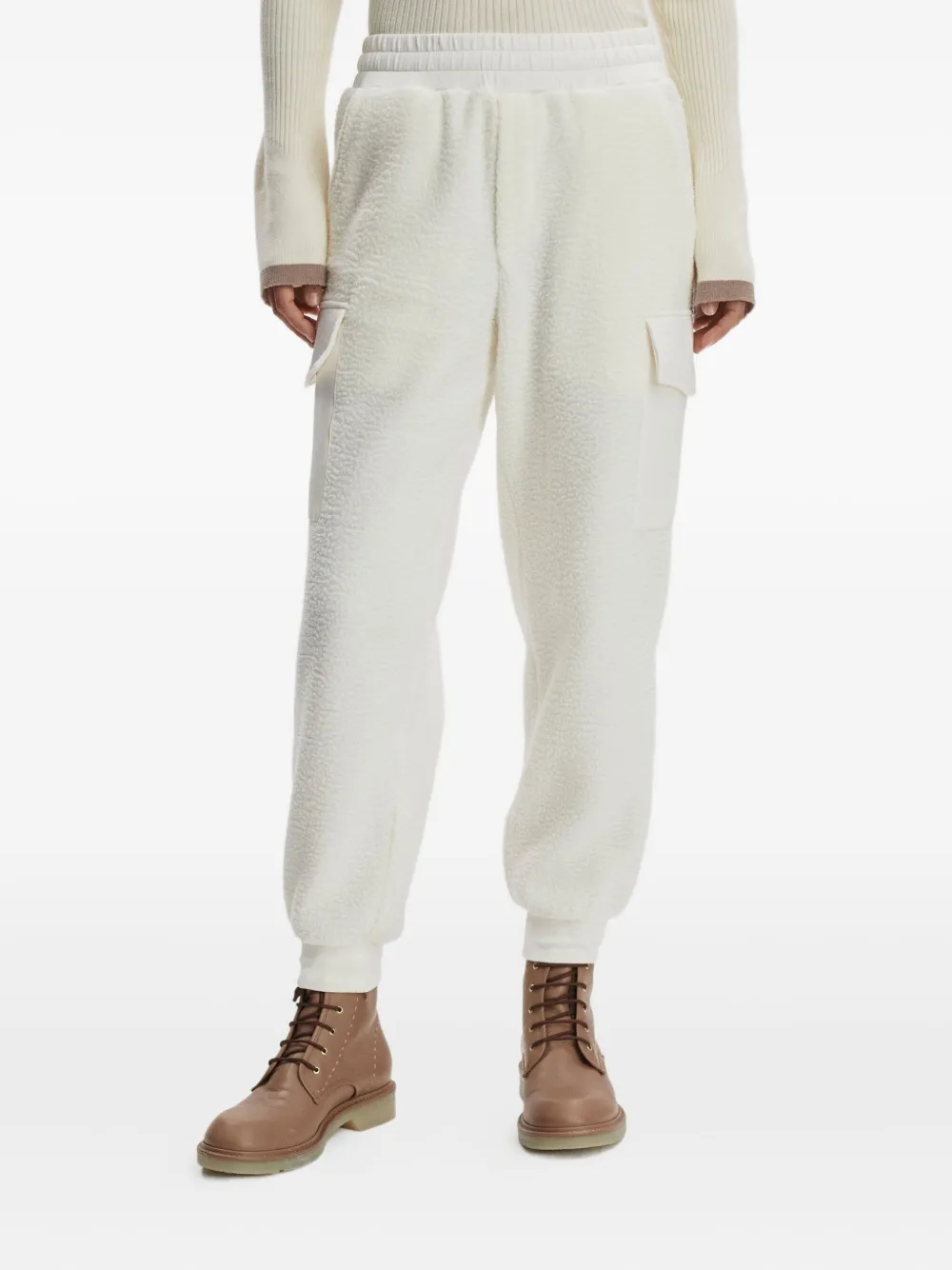 Varley Fleece Track Pants In White