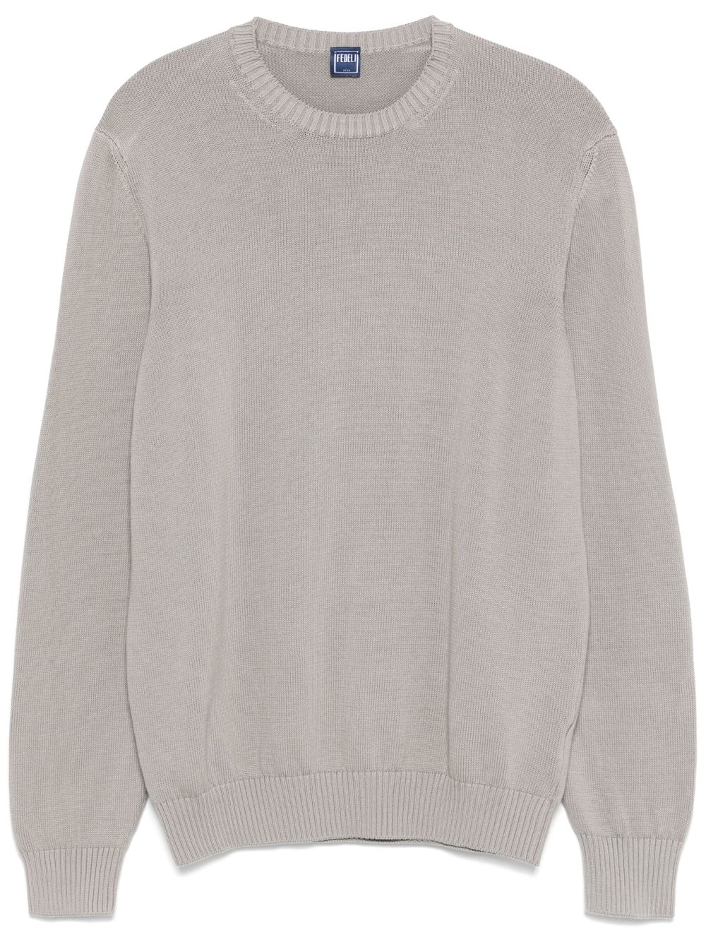 Fedeli organic-cotton sweater - Grey