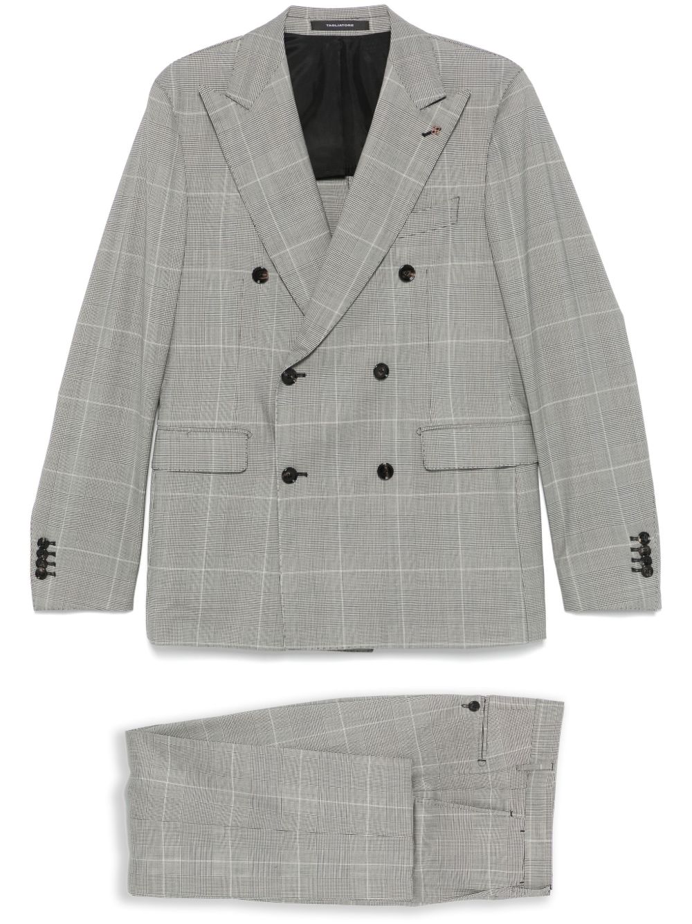 Tagliatore checked suit - Grey