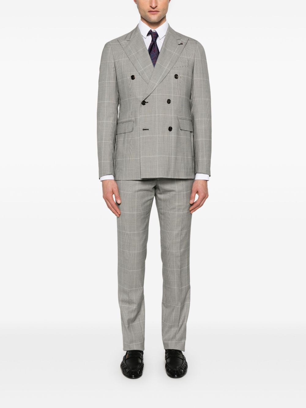 Tagliatore checked suit - Grey