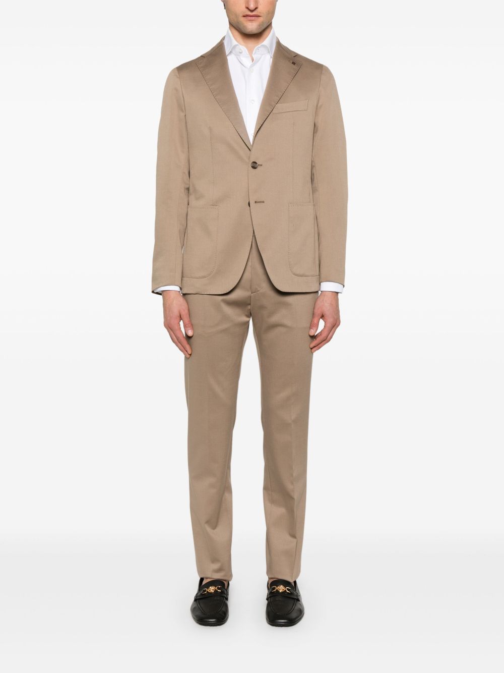 Tagliatore twill suit - Bruin