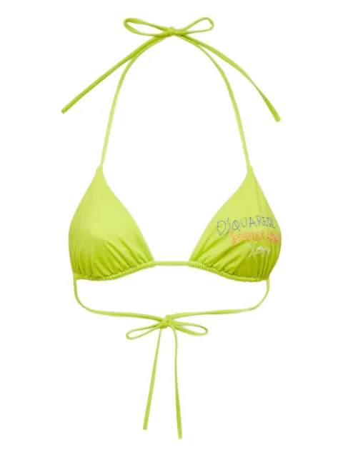 DSQUARED2 embroidered bikini top