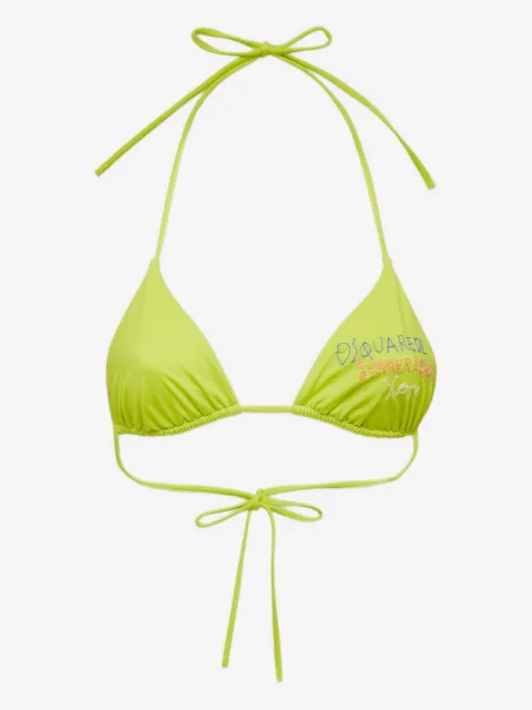 DSQUARED2 embroidered bikini top