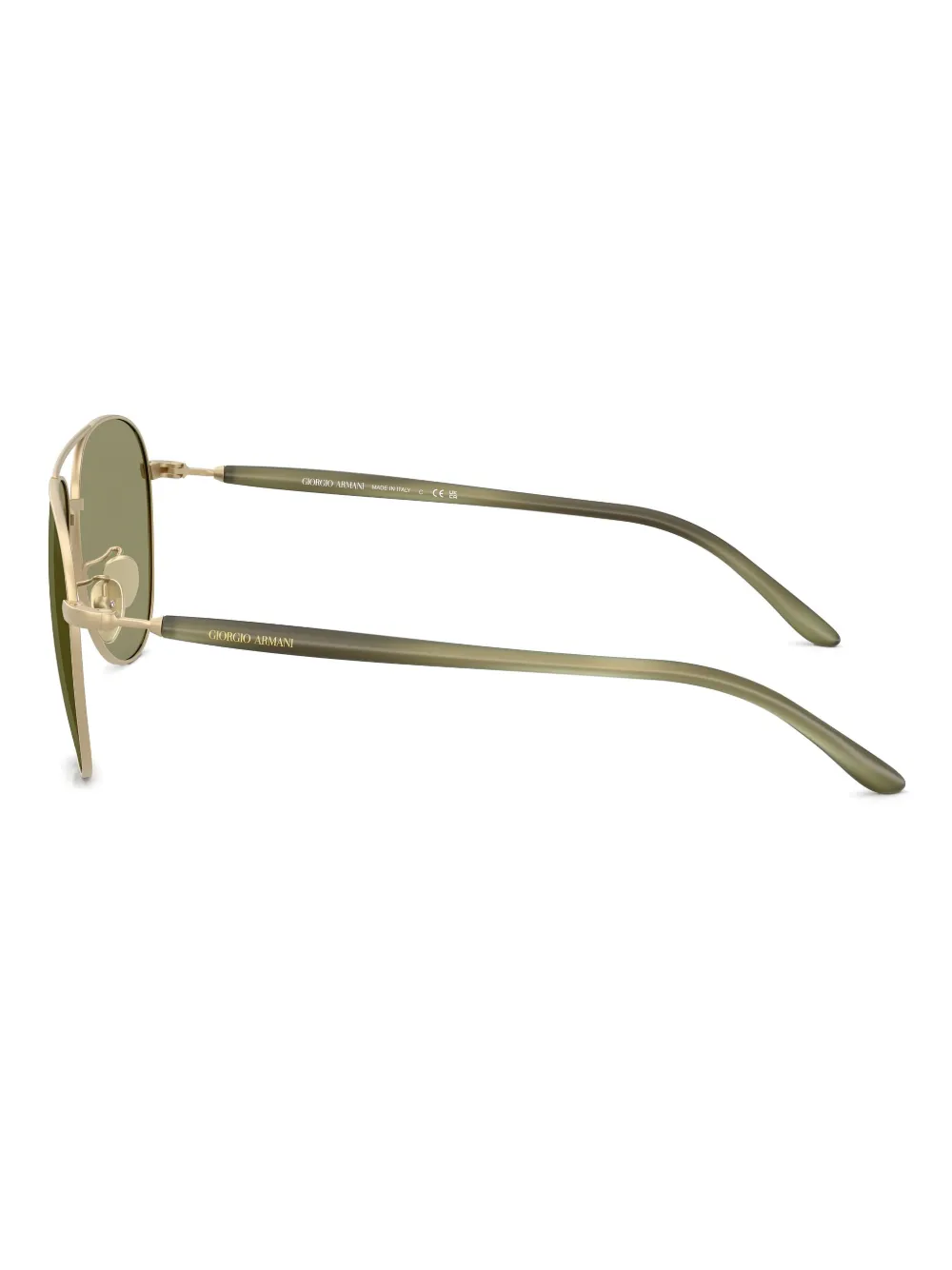 Giorgio Armani Zonnebril met piloten montuur Goud