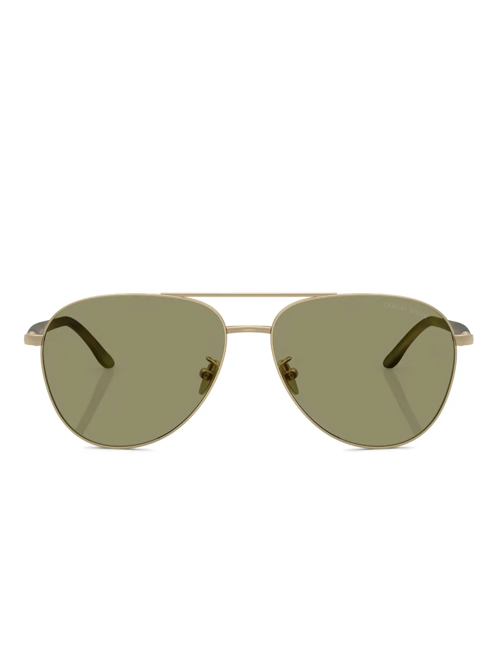 Giorgio Armani aviator sunglasses | Gold | Image 1