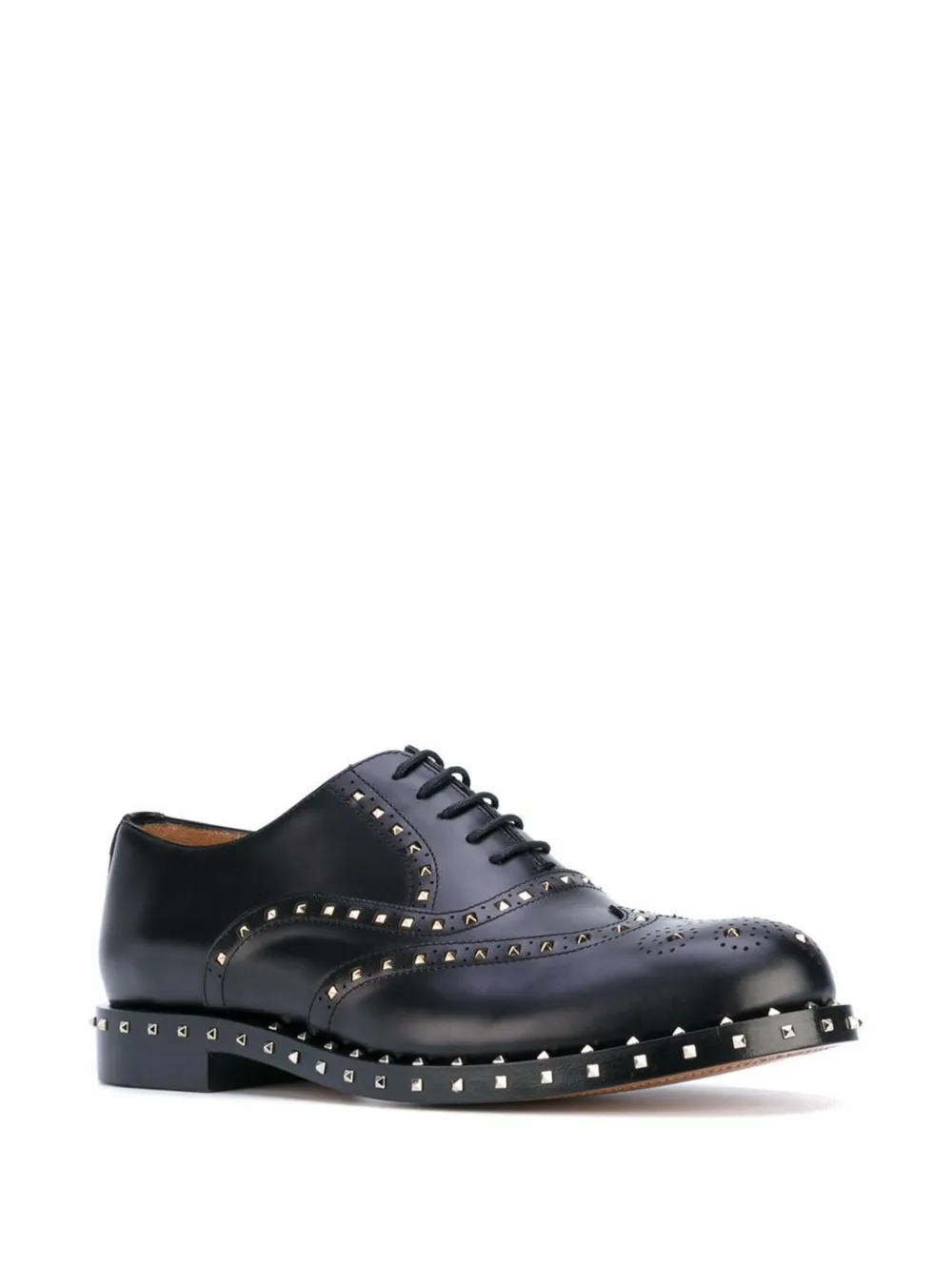 Valentino Garavani Rockstud brogues - Zwart