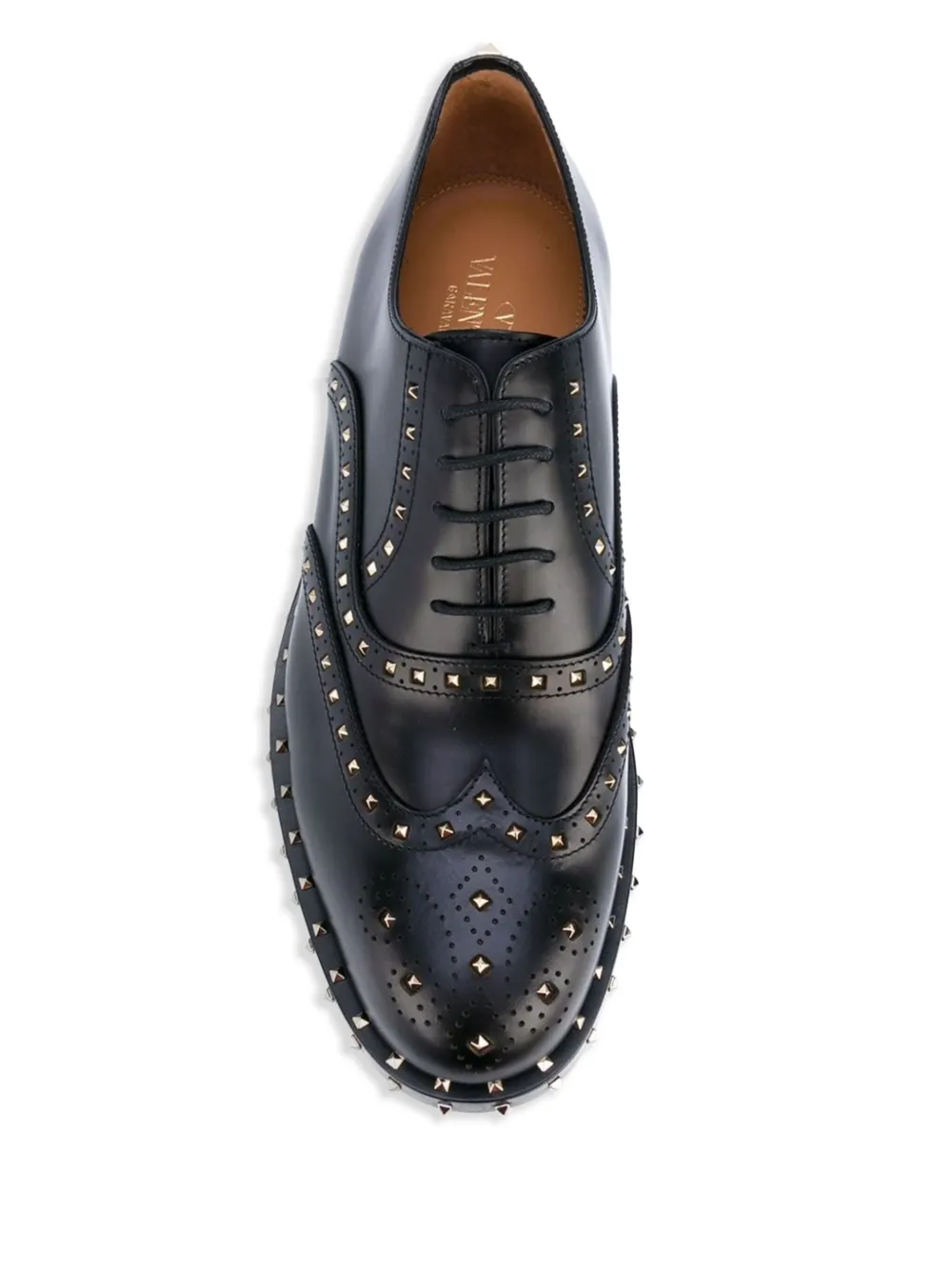 Valentino Garavani Rockstud brogues Zwart