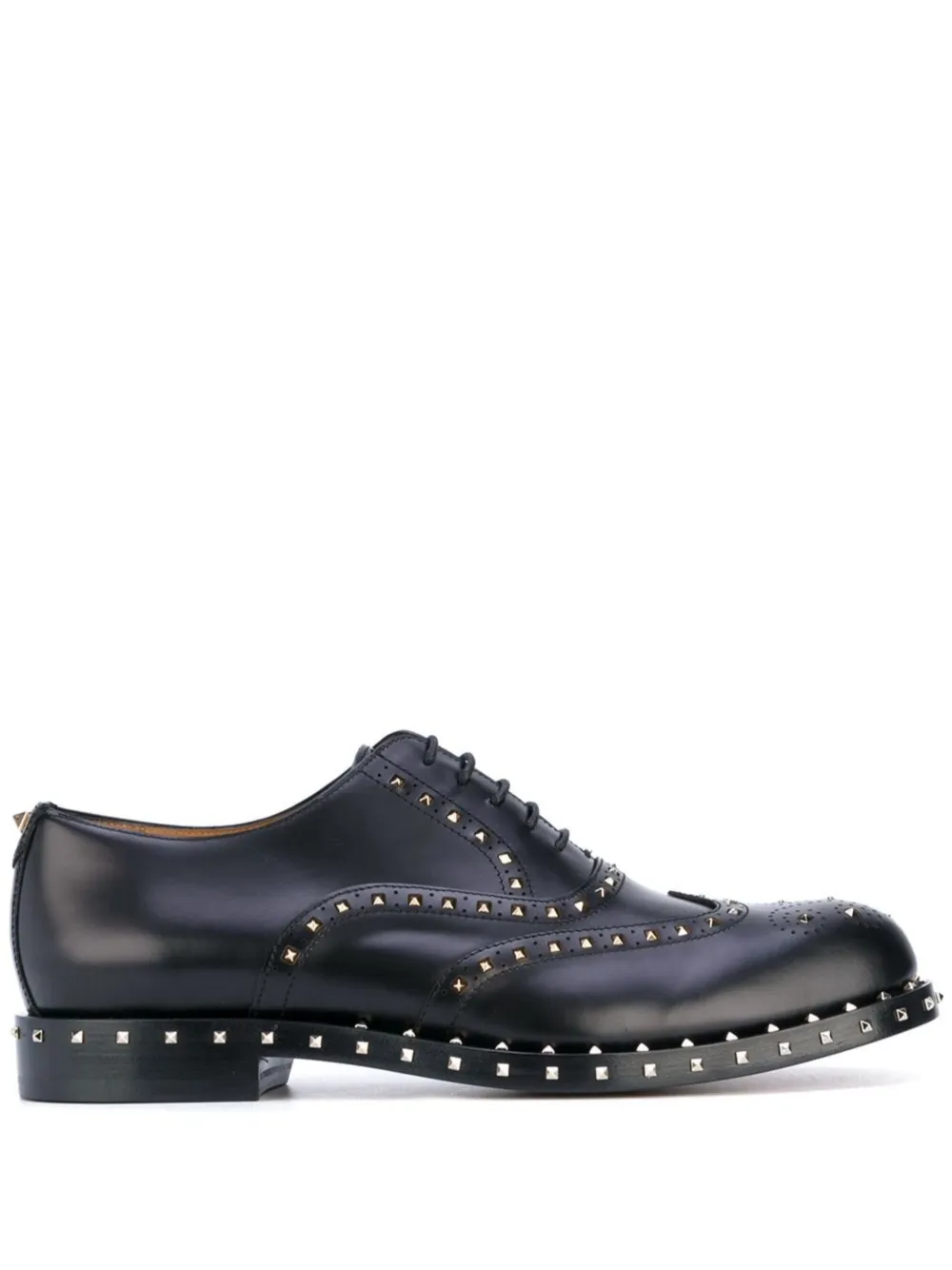 Valentino Garavani Rockstud brogues Zwart