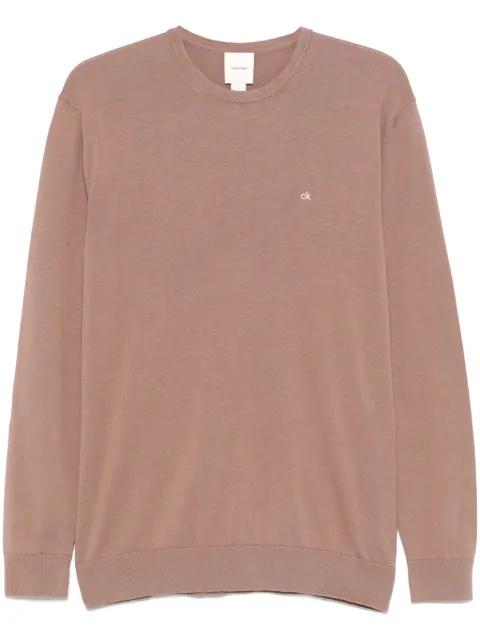 Calvin Klein embroidered-logo sweater