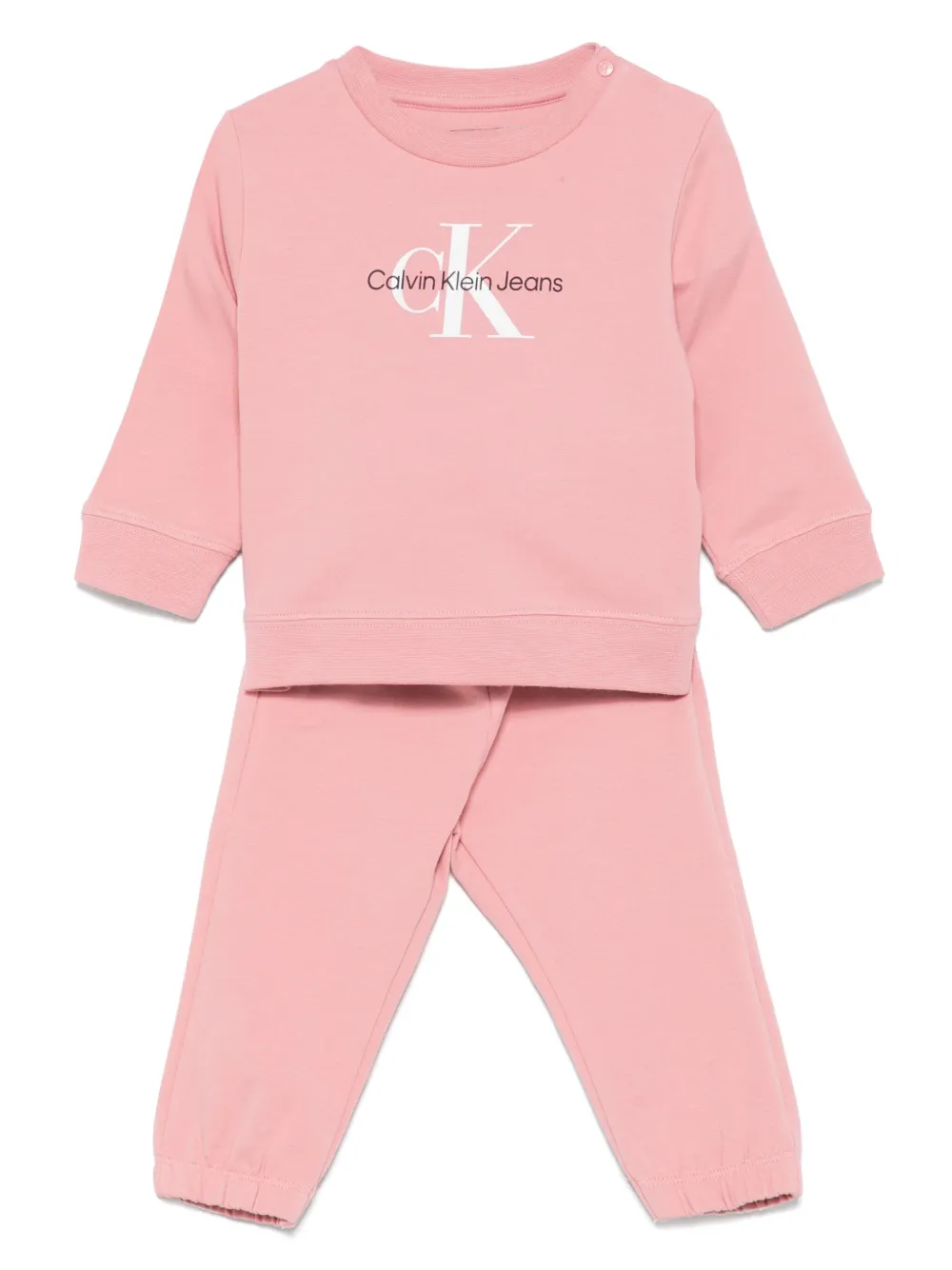 Calvin Klein Logo-print Tracksuit (set Of Three) In Pink