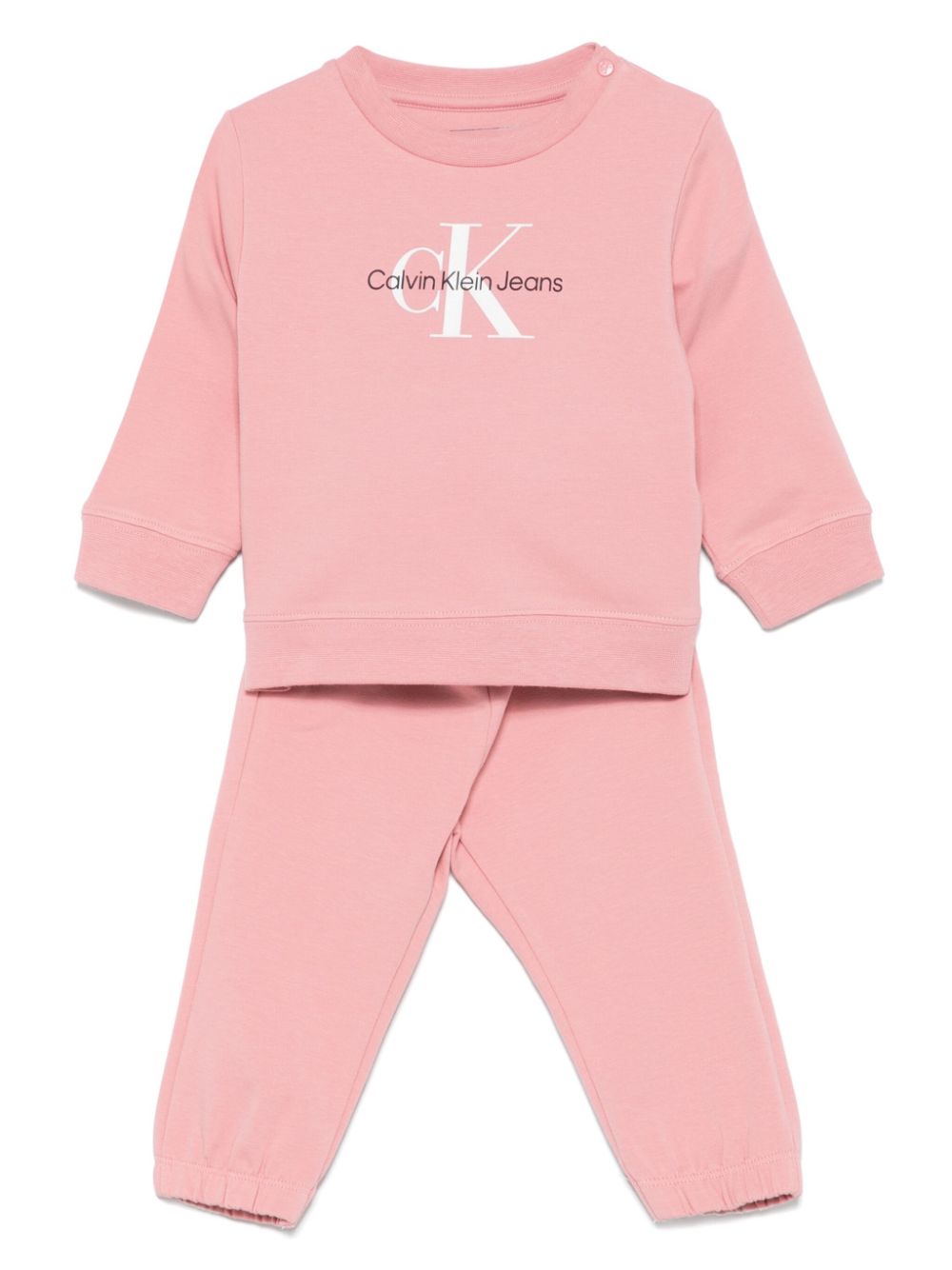 Calvin Klein Kids logo-print tracksuit (set of three) - Pink