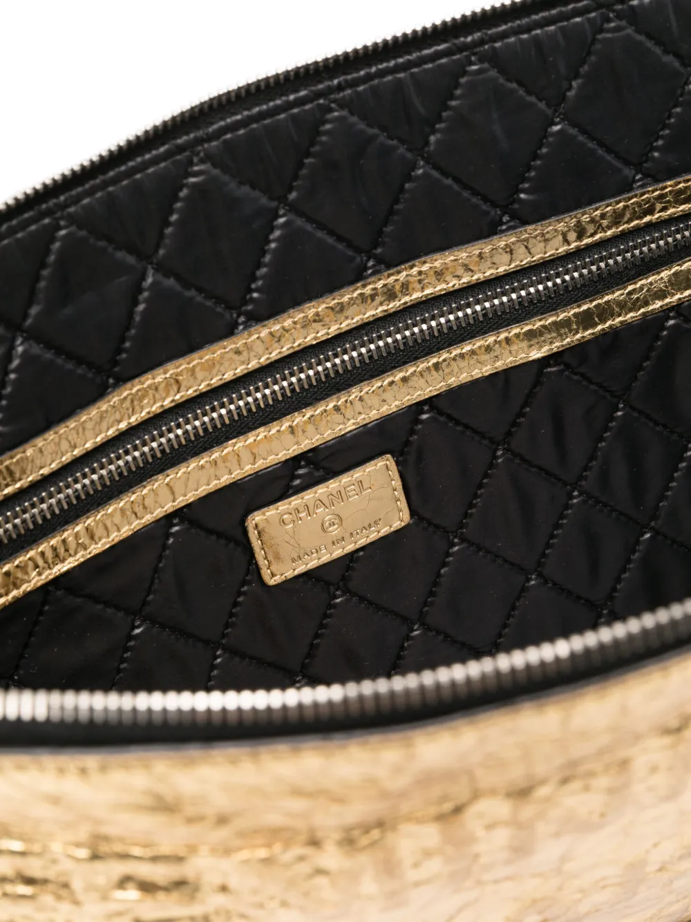 CHANEL Pre-owned 2014-2015s Leather Clutch Bag In Gold