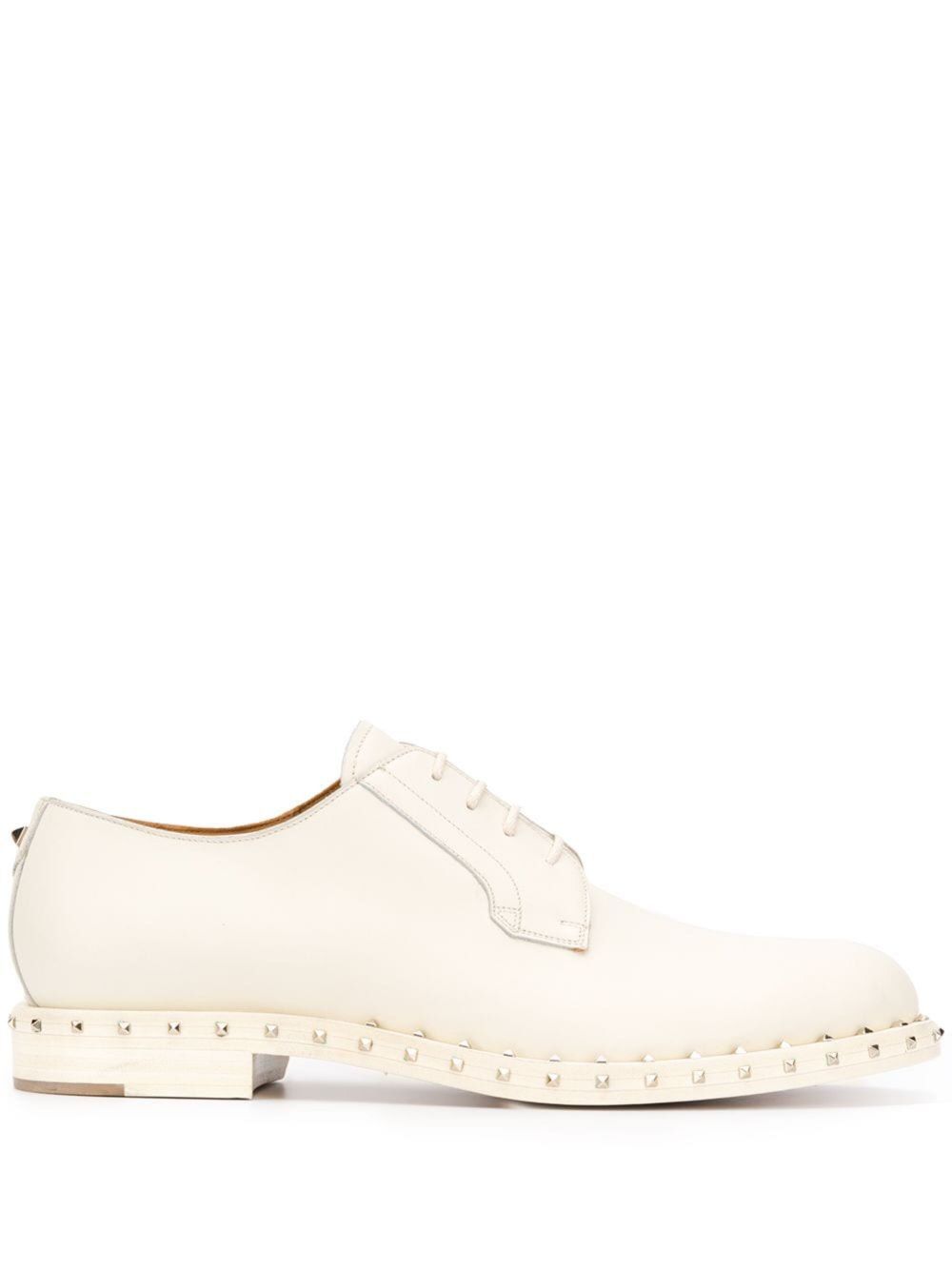 Valentino Garavani Rockstud derby shoes Neutrals