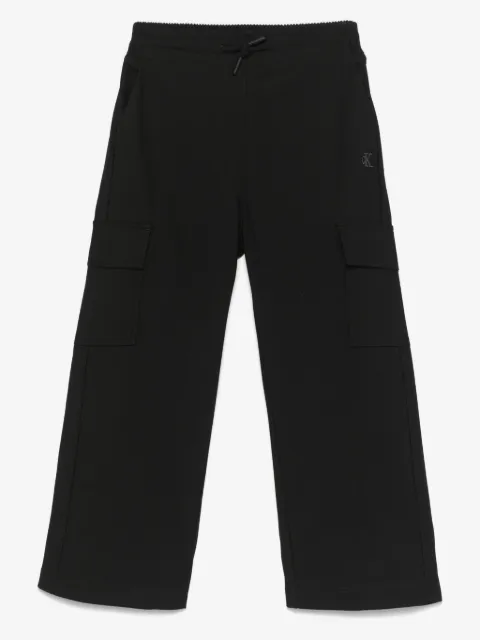 Calvin Klein Kids monogram-embroidered cargo pants