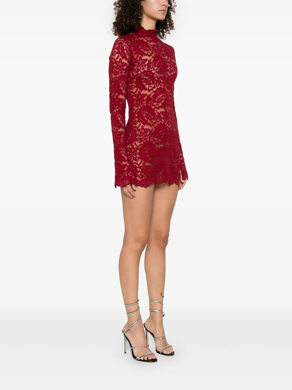 Atu Body Couture x Rue Ra mini-jurk met kant Rood