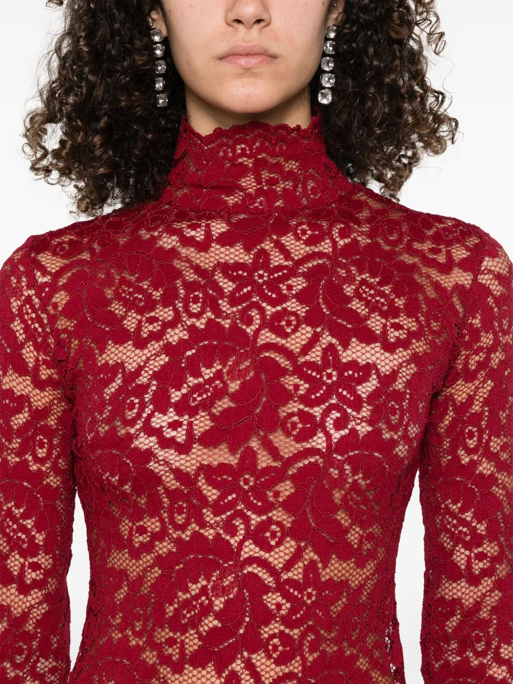 Atu Body Couture x Rue Ra mini-jurk met kant Rood