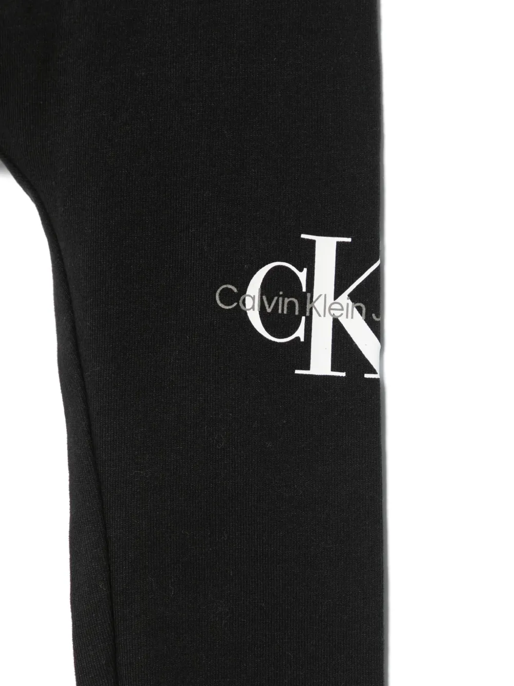 Shop Calvin Klein Monogram Leggings In Black