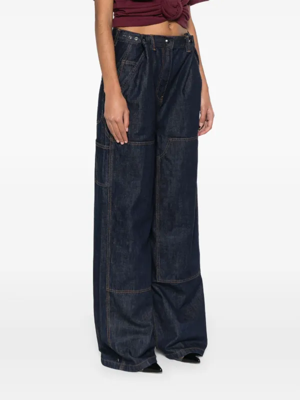 MAGDA BUTRYM 24AW デニム・ジーパン ブルー系 Magda Butrym wide-leg Jeans | Blue | FARFETCH