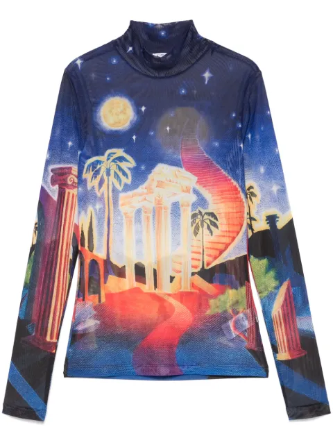 Casablanca printed mesh T-shirt