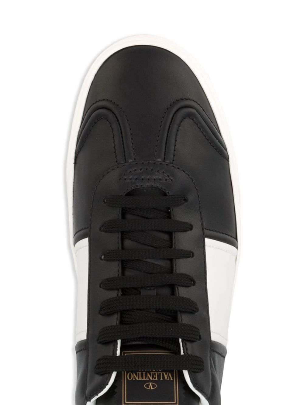 Valentino Garavani panelled leather sneakers - Zwart