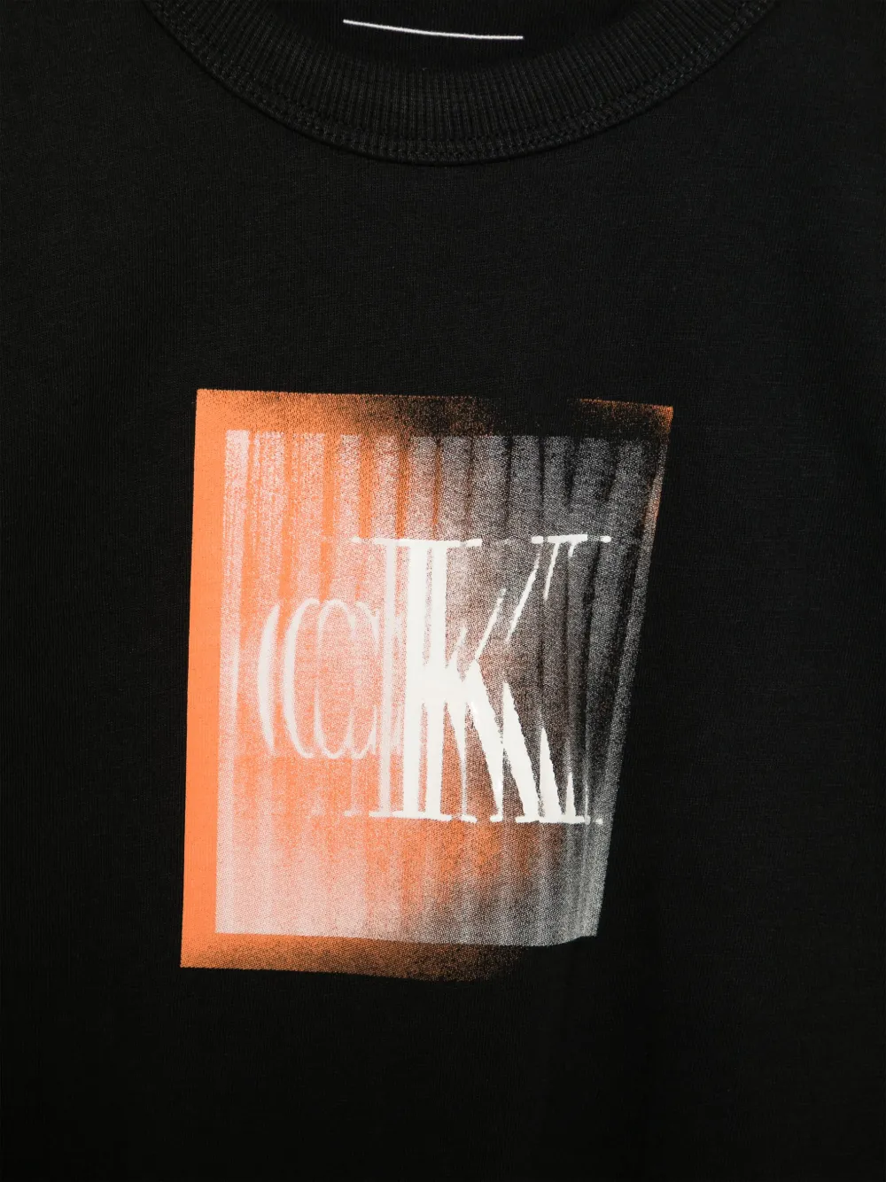 Calvin Klein Kids T-shirt met logoprint Zwart