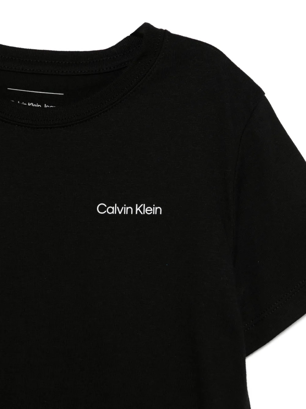 Calvin Klein Kids T-shirt met logoprint Zwart