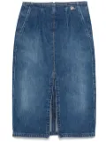 Elisabetta Franchi slit-detail midi skirt - Blue