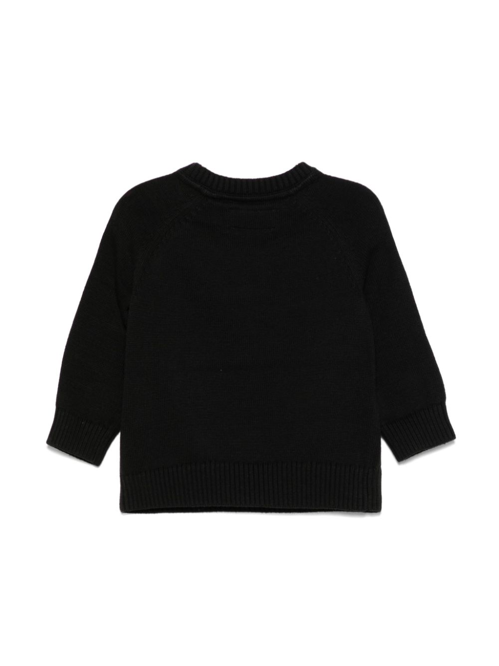 Calvin Klein Kids monogram-jacquard sweater - Zwart