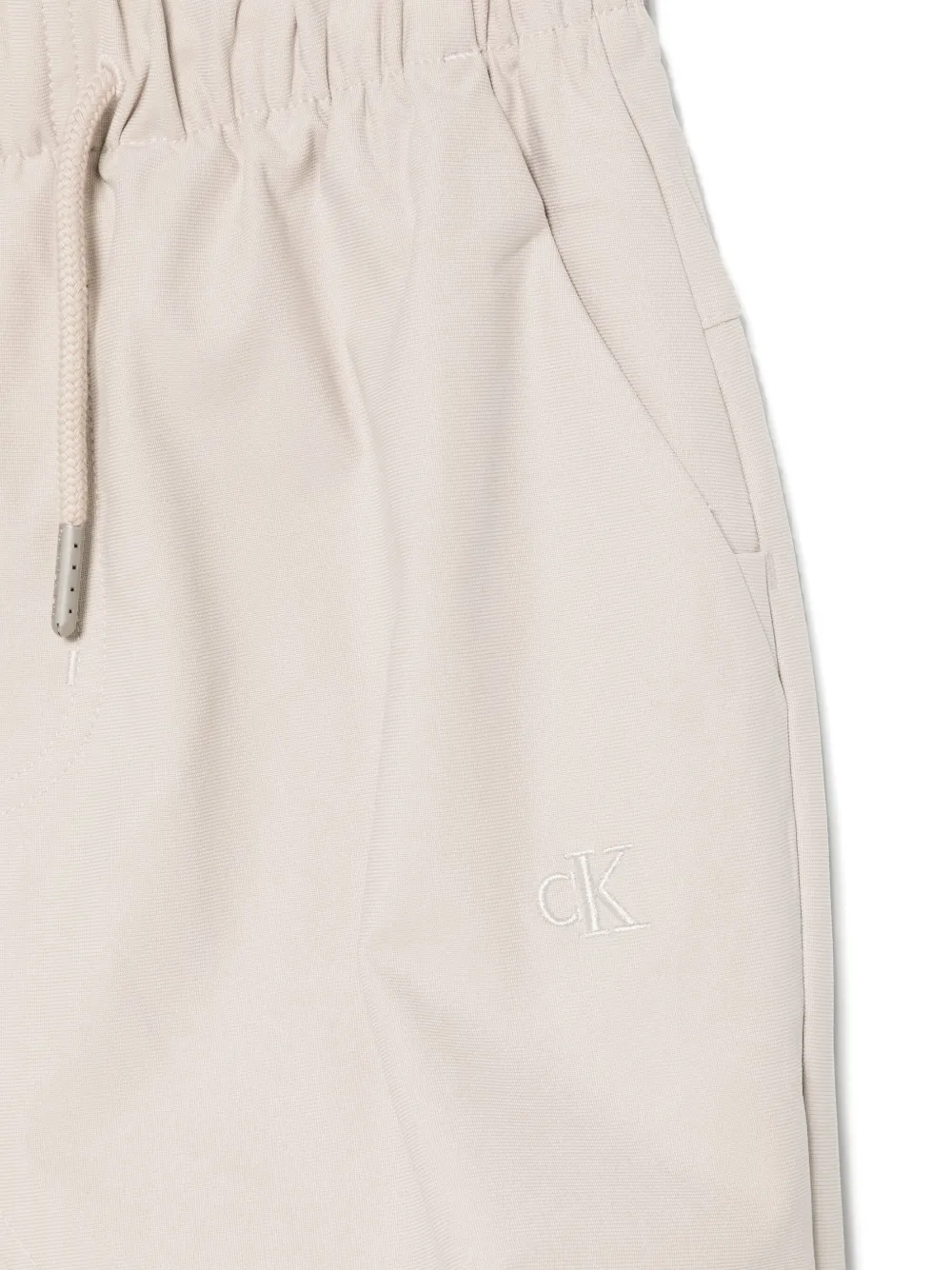Calvin Klein Kids Parachute broek Beige